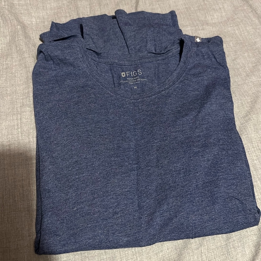 FIGS Women's Blue Top
